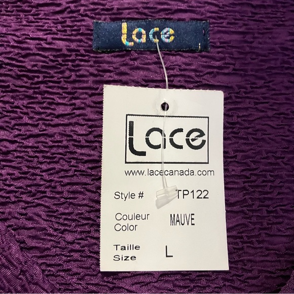 NWT | Lace Canada | Purple Sweater extra long - Picture 4 of 8